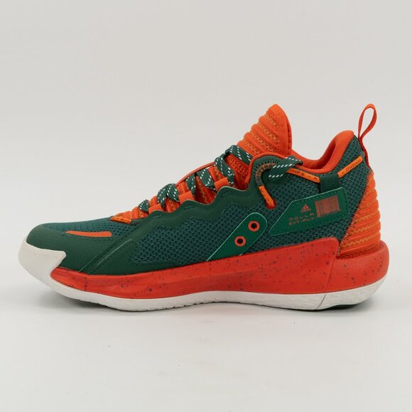 Adidas Dame 7 EXTPLY University of Miami Hurricanes GX3456 Basketball size 6.5 - Picture 2 of 8